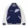 Nike x Nigo NRG Varsity Jacket Navy bunda tmavomodrá — produktová fotografia na bielom pozadí, bočný pohľad