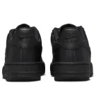 Nike Air Force 1 Low LE Black detské nízke streetové tenisky čierne — produktová fotografia na bielom pozadí, bočný pohľad