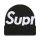 Supreme Big Logo Beanie 'Black' unisex čiapka čierna