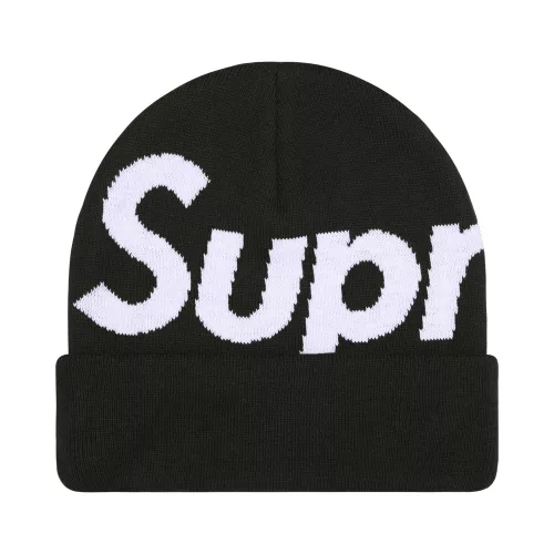 Supreme Big Logo Beanie 'Black' unisex čiapka čierna