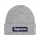 Supreme New Era Box Logo Beanie 'Heather Grey' unisex šiltovka sivá