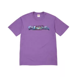Supreme Tag Tee 'Purple' unisex tričko fialové
