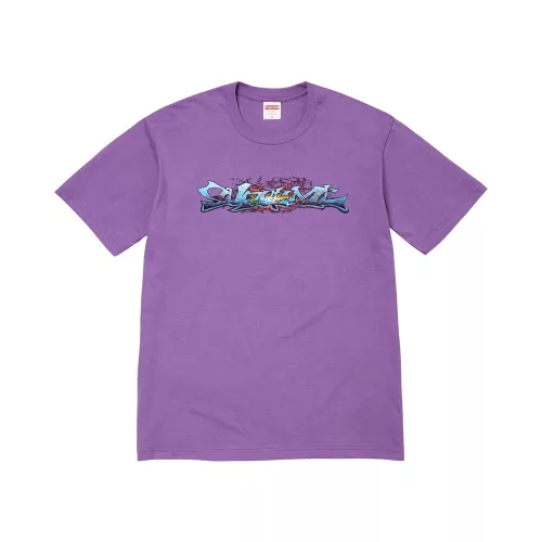 Supreme Tag Tee 'Purple' unisex tričko fialové