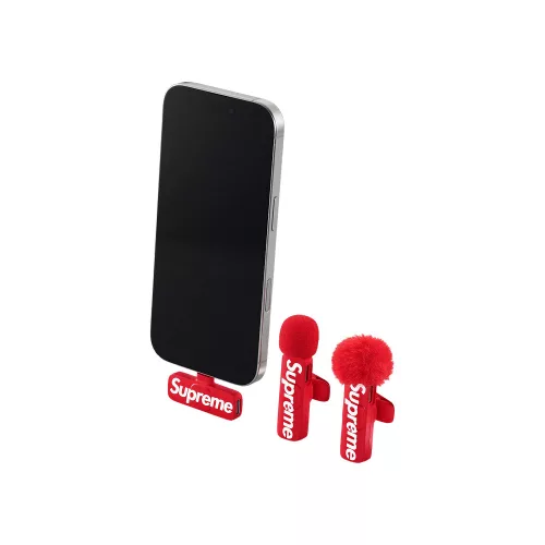 Supreme Mini Mics (Set Of 2) Red unisex doplnok červený
