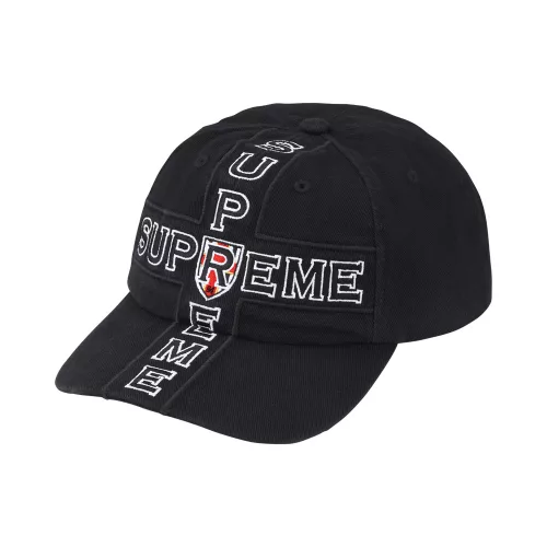Supreme Cross 6-Panel 'Black' unisex šiltovka čierna