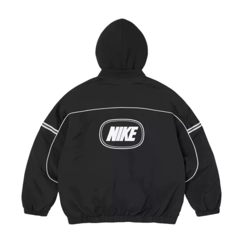 Supreme x Nike Nylon Hooded Jacket 'Black' unisex bunda čierna
