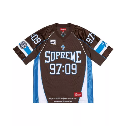 Supreme Disciples Jersey 'Brown' unisex tričko hnedé