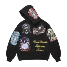 Supreme Stickers Hooded Sweatshirt Black unisex mikina čierna