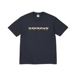   Supreme Skulls Spellout Tee 'Navy' unisex tričko tmavomodré