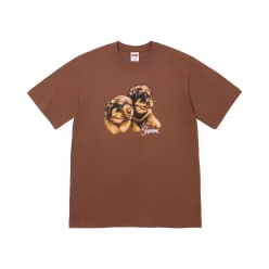 Supreme Puppies Tee 'Brown' unisex tričko hnedé