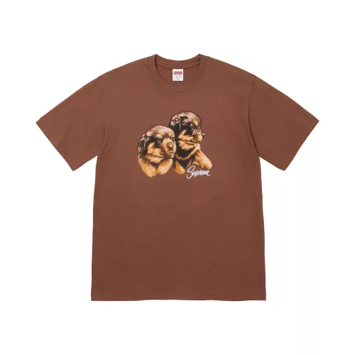 Supreme Puppies Tee 'Brown' unisex tričko hnedé