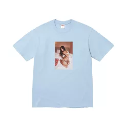   Supreme x Larry Clark Neighbor Tee 'Powder Blue' unisex tričko svetlomodré