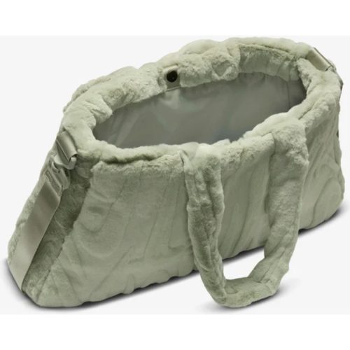 Nike Sportswear Faux Fur Tote Válltáska Zöld – Műszőrme Fogantyú Nike Logóval