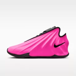 Nike GT Future Hyper Pink nízke basketbalové tenisky ružové — produktová fotografia na bielom pozadí, bočný pohľad