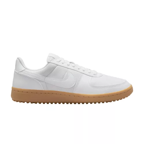 Nike Field General '82 White Gum dámske nízke streetové tenisky biele-hnedé — produktová fotografia na bielom pozadí, bočný pohľad