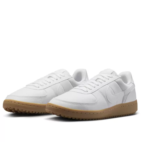 Nike Field General '82 White Gum dámske nízke streetové tenisky biele-hnedé — produktová fotografia na bielom pozadí, bočný pohľad