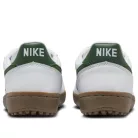 Nike Field General White Gum Dark Brown Gorge Green dámske nízke streetové tenisky biele-zelené — produktová fotografia na bielom pozadí, bočný pohľad