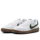Nike Field General White Gum Dark Brown Gorge Green dámske nízke streetové tenisky biele-zelené — produktová fotografia na bielom pozadí, bočný pohľad