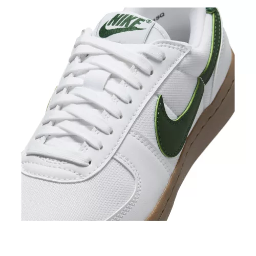 Nike Field General White Gum Dark Brown Gorge Green dámske nízke streetové tenisky biele-zelené — produktová fotografia na bielom pozadí, bočný pohľad