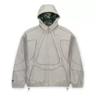 Nike x Corteiz Tracksuit Jacket Grey bunda sivá — produktová fotografia na bielom pozadí, bočný pohľad