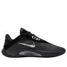 Nike A'ja Wilson A'One Black Dark Smoke Grey dámske nízke basketbalové tenisky čierne-strieborné — produktová fotografia na bielom pozadí, bočný pohľad