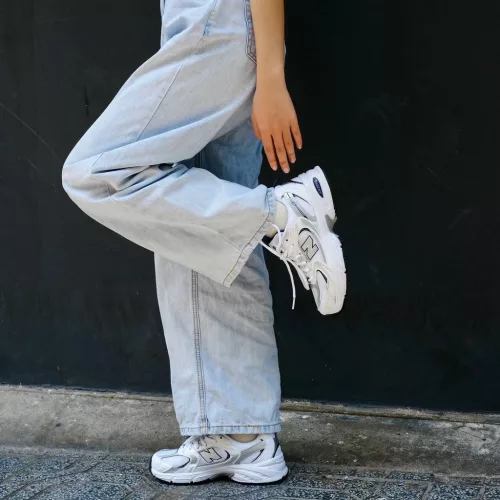 New Balance 530 White Natural Indigo (GS) detské nízke mestské tenisky biele