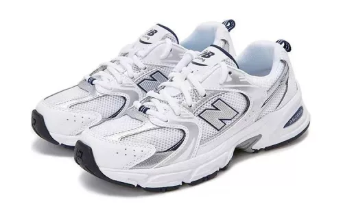 New Balance 530 White Natural Indigo (GS) detské nízke mestské tenisky biele