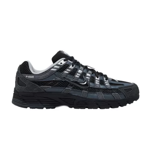Nike P-6000 Suede Anthracite Metallic Silver pánske nízke mestské tenisky sivé