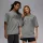 Jordan X A Ma Maniere T-Shirt Grey tričko sivé — produktová fotografia na bielom pozadí, bočný pohľad