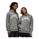 Jordan X A Ma Maniere Hoodie Flat Pewter mikina s kapucňou — produktová fotografia na bielom pozadí, bočný pohľad