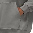 Jordan X A Ma Maniere Hoodie Flat Pewter mikina s kapucňou — produktová fotografia na bielom pozadí, bočný pohľad