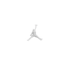Jordan X A Ma Maniere Hoodie Flat Pewter mikina s kapucňou — produktová fotografia na bielom pozadí, bočný pohľad