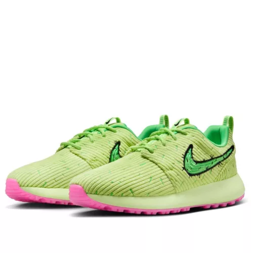 Nike Roshe Golf 2 Waste Management Phoenix Open Prickly Pear nízke streetové tenisky — produktová fotografia na bielom pozadí, bočný pohľad