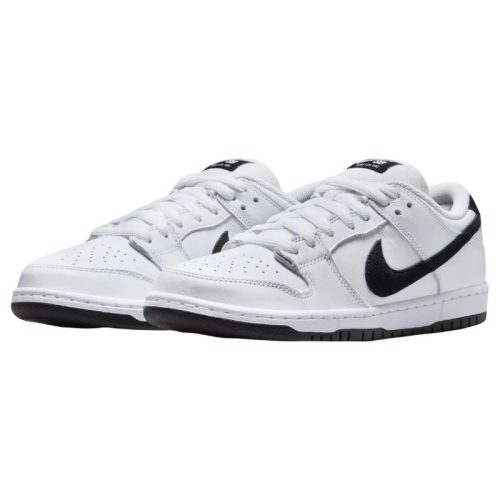 Nike SB Dunk Low 'White Black' Alacsony Szárú Gördeszkás Cipő Fehér-Fekete – Zoom Air Dupla Sűrűségű Talp