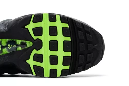 Nike Air Max 95 Big Bubble Neon (GS) detské nízke mestské tenisky čierne žlté šedé
