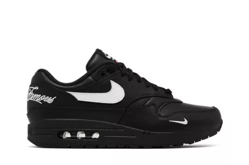 Supreme x Nike Air Max 1 '87 SP 'Black White' pánske nízke mestské tenisky čierne