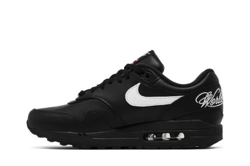 Supreme x Nike Air Max 1 '87 SP 'Black White' pánske nízke mestské tenisky čierne
