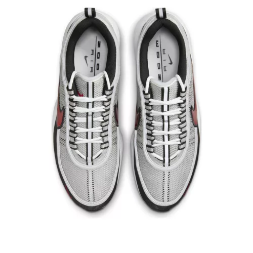 Nike Air Zoom Spiridon OG Sport Red (2024) nízke streetové tenisky červené — produktová fotografia na bielom pozadí, bočný pohľad