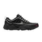 Nike Air Zoom Spiridon Black Metallic Silver nízke streetové tenisky čierne-strieborné — produktová fotografia na bielom pozadí, bočný pohľad