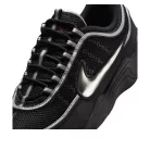 Nike Air Zoom Spiridon Black Metallic Silver nízke streetové tenisky čierne-strieborné — produktová fotografia na bielom pozadí, bočný pohľad