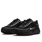 Nike Air Zoom Spiridon Black Metallic Silver nízke streetové tenisky čierne-strieborné — produktová fotografia na bielom pozadí, bočný pohľad
