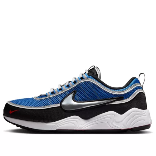 Nike Air Zoom Spiridon SP Signal Blue nízke streetové tenisky modré — produktová fotografia na bielom pozadí, bočný pohľad