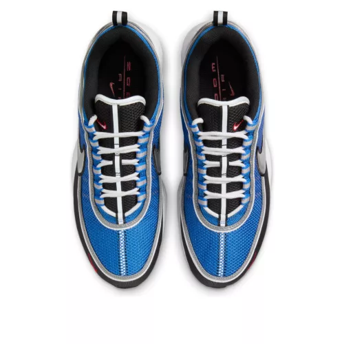 Nike Air Zoom Spiridon SP Signal Blue nízke streetové tenisky modré — produktová fotografia na bielom pozadí, bočný pohľad