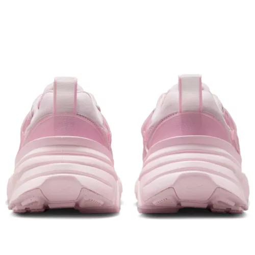 Nike V2K Run Pink Foam Arctic Pink dámske nízke streetové tenisky ružové — produktová fotografia na bielom pozadí, bočný pohľad
