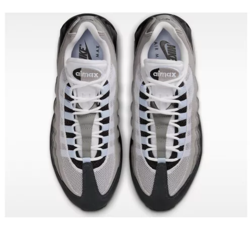Nike Air Max 95 OG Big Bubble Blue Tint dámske nízke streetové tenisky modré — produktová fotografia na bielom pozadí, bočný pohľad