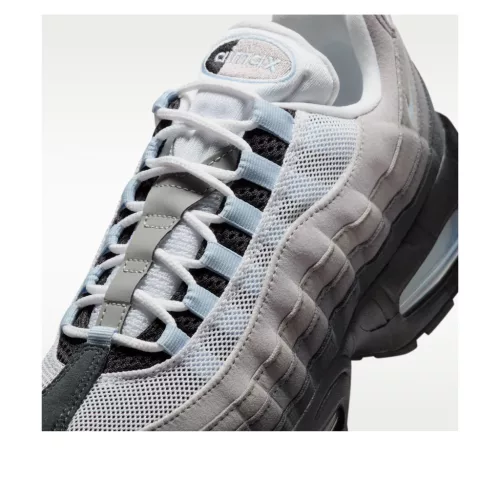 Nike Air Max 95 OG Big Bubble Blue Tint dámske nízke streetové tenisky modré — produktová fotografia na bielom pozadí, bočný pohľad