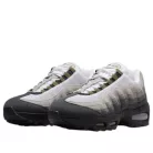 Nike Air Max 95 OG Big Bubble Black Medium Olive dámske nízke streetové tenisky olivové-čierne — produktová fotografia na bielom pozadí, bočný pohľad