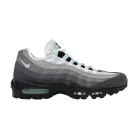 Nike Air Max 95 OG Big Bubble Fresh Mint dámske nízke streetové tenisky mentolové — produktová fotografia na bielom pozadí, bočný pohľad