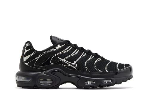 Nike Air Max Plus SE Black Chrome Silver (Women's) dámske nízke mestské tenisky čierne