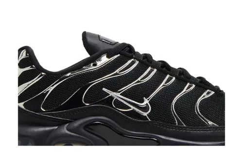 Nike Air Max Plus SE Black Chrome Silver (Women's) dámske nízke mestské tenisky čierne
